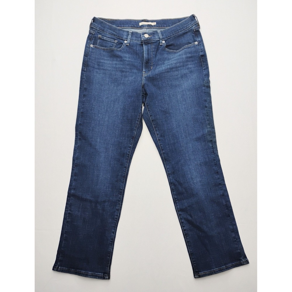Levi's Women's Jeans Size 10 Straight Dark Wash Distressed